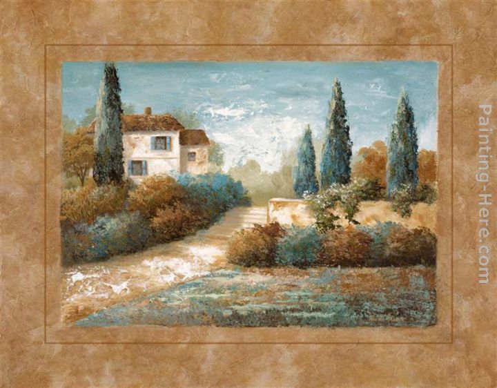 Tuscan Blue I painting - Vivian Flasch Tuscan Blue I art painting